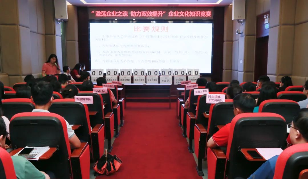 激荡企业之魂 助力双效提升——白云山诸侯快讯公司乐成举行企业文化知识竞赛